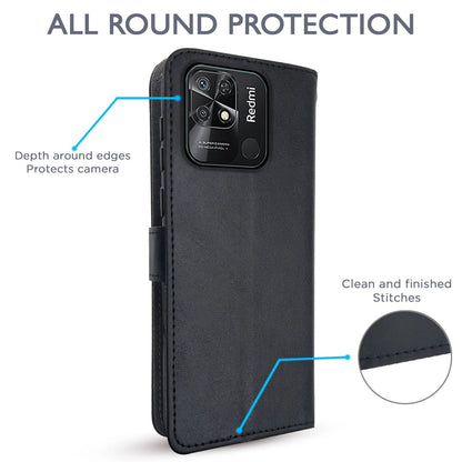 Redmi 10/10 Power mobile flip cover in black by Pikkme – photo 4