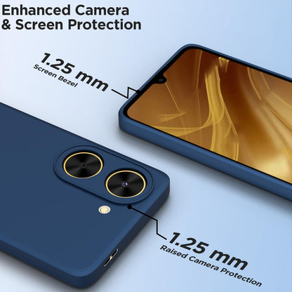 Pikkme Redmi A5/Poco C71 Soft Matte Silicone Shockproof Case (Blue)