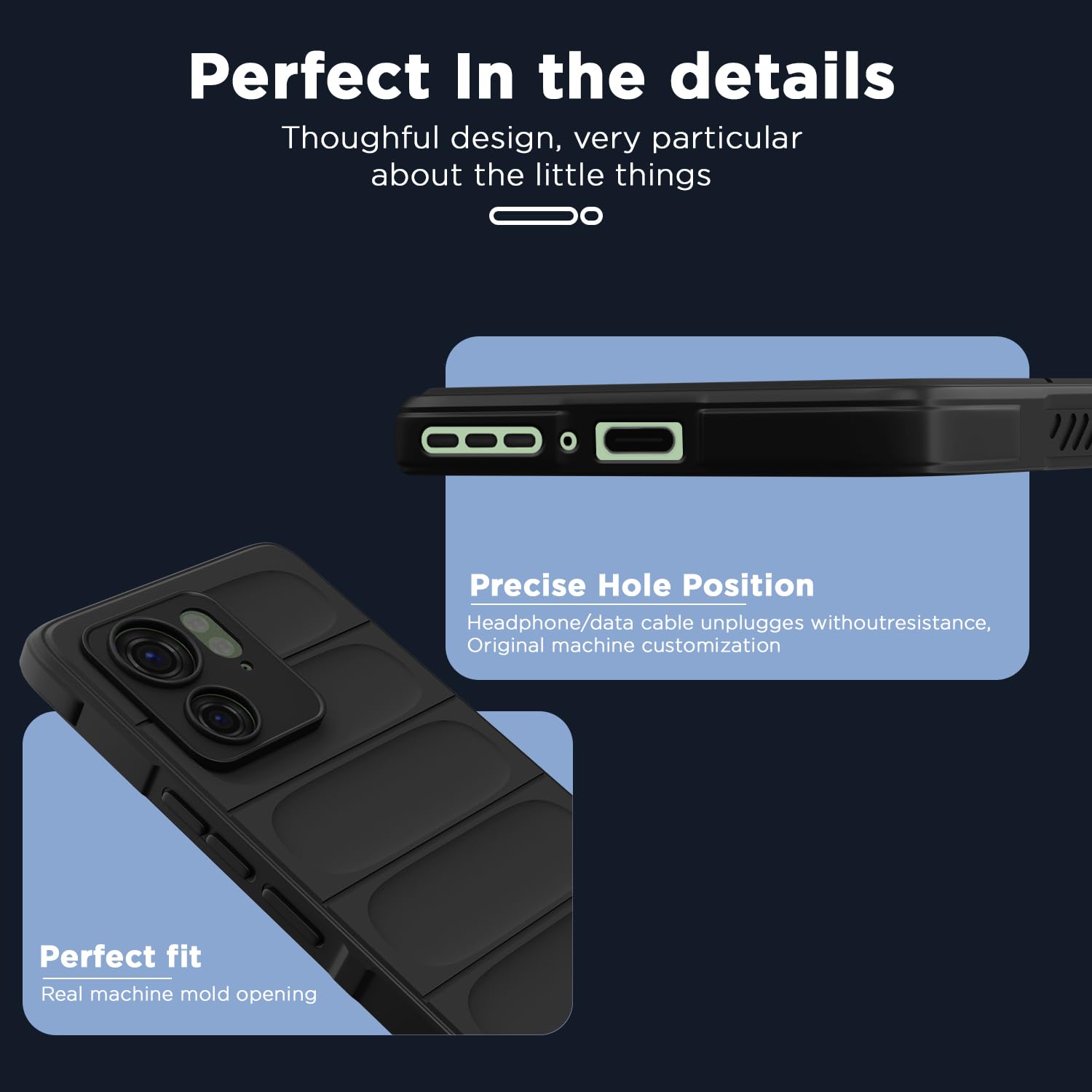 Pikkme Moto Edge 40 Liquid Silicone black mobile cover – photo 2