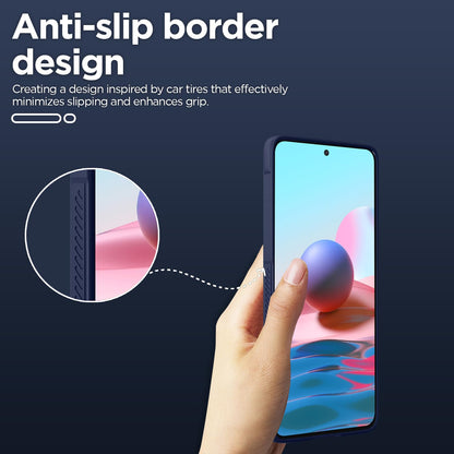 Pikkme blue Liquid Silicone mobile cover for Redmi Note 10 4G/Note 10S – photo 4