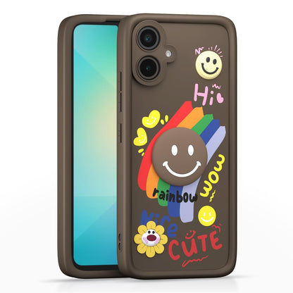 Samsung F06/M06 5G mobile back cover in brown by Pikkme