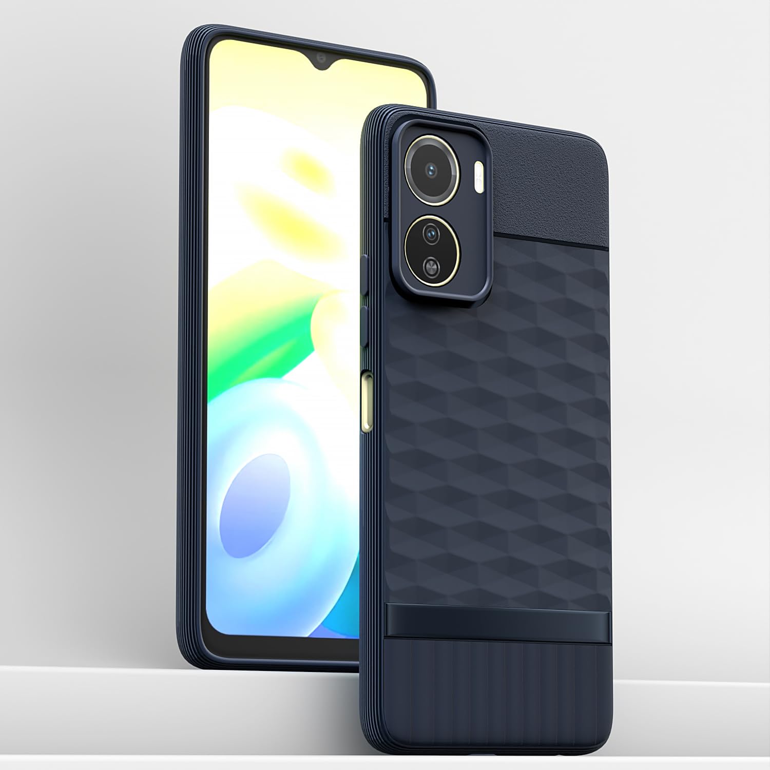 Pikkme Vivo Y16  Gencase Back Cover (Blue)