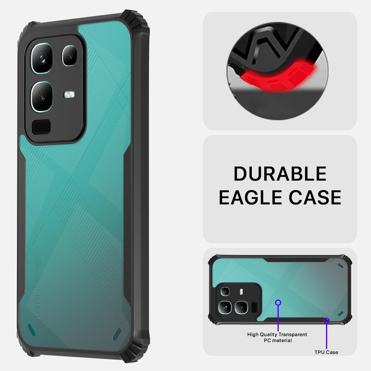 Infinix Note 50x 5G Ultra phone cover in black by Pikkme – photo 5