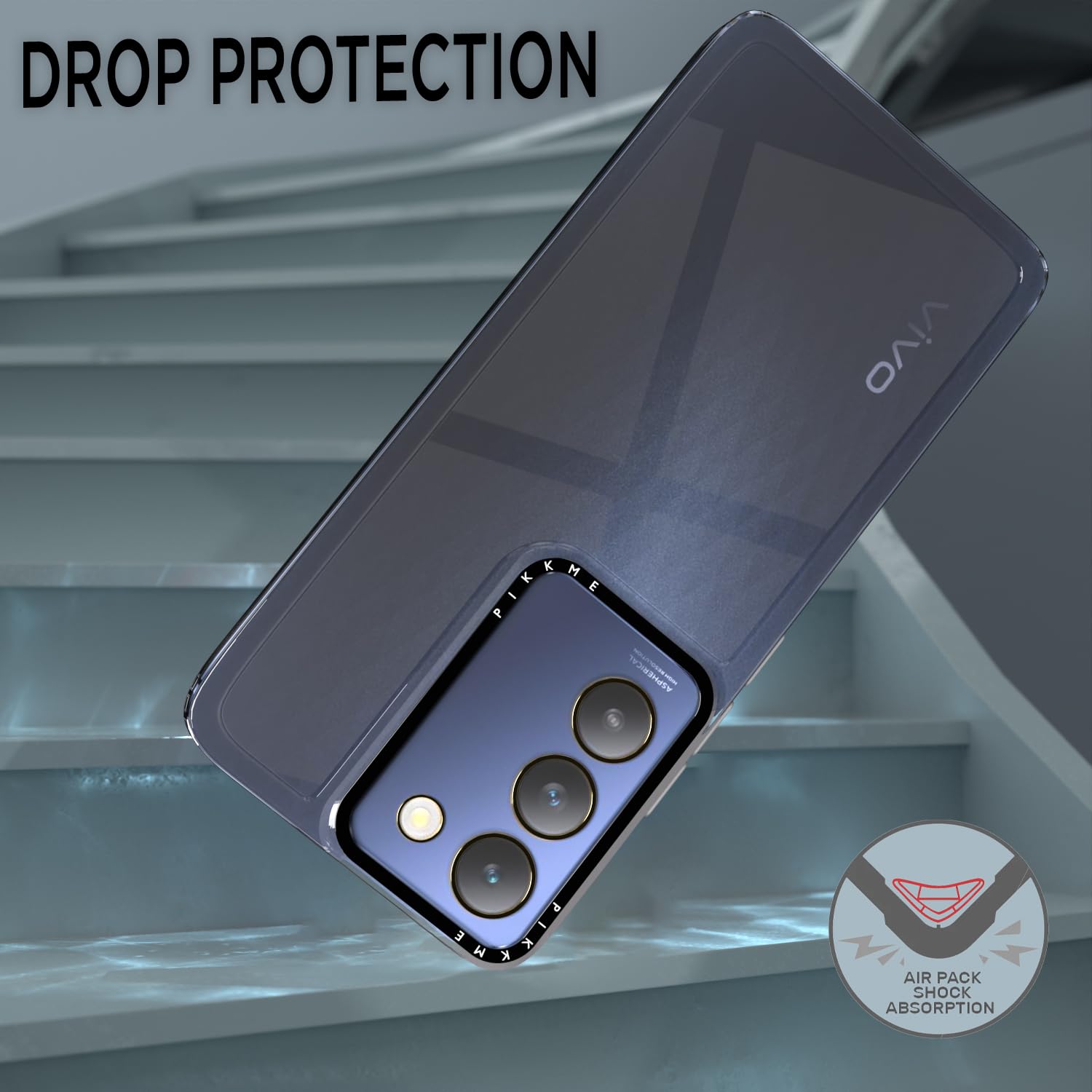 Pikkme transparent Hybrid phone cover for Vivo Y200e 5G – photo 5
