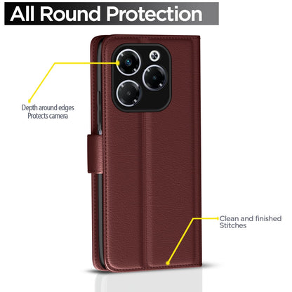 Brown mobile flip cover for Infinix Note 40X 5G – Pikkme – photo 4