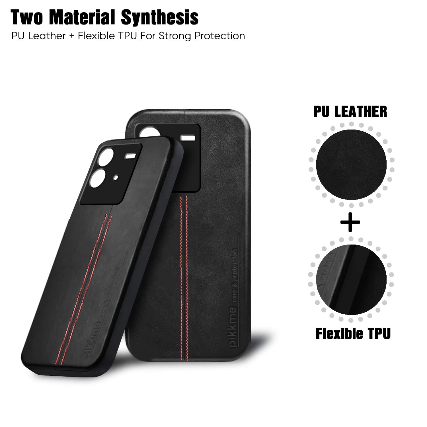 Pikkme black mobile back cover for iQOO Neo 6 5G – photo 2