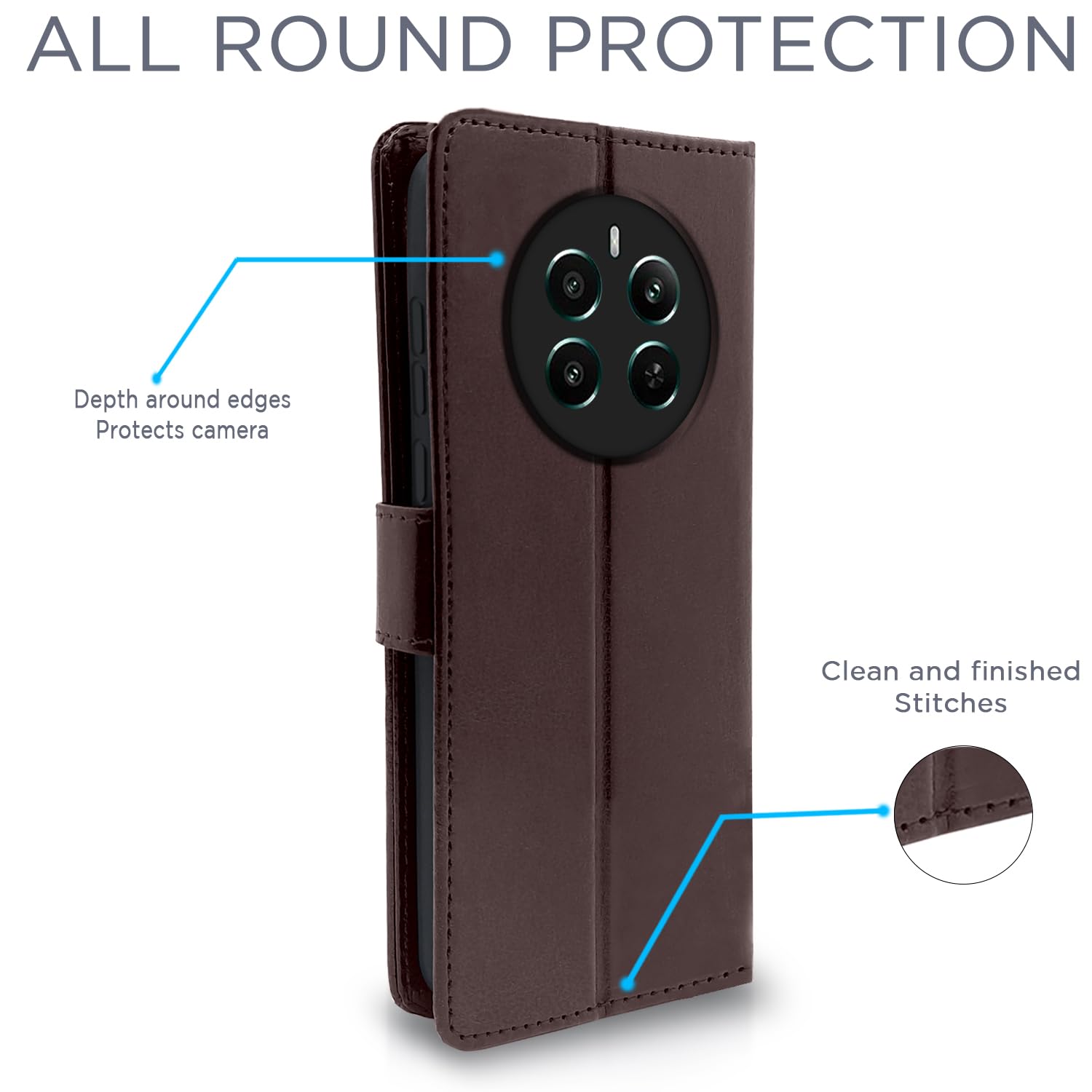 Pikkme coffee Wallet flip case for Realme 12 Plus/P1/Narzo 70/70 Pro 5G – photo 4