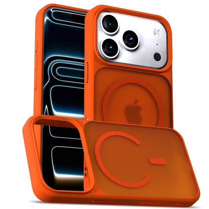 Pikkme orange smoke mag-safe MagSafe phone cover for iPhone 17 Pro Max