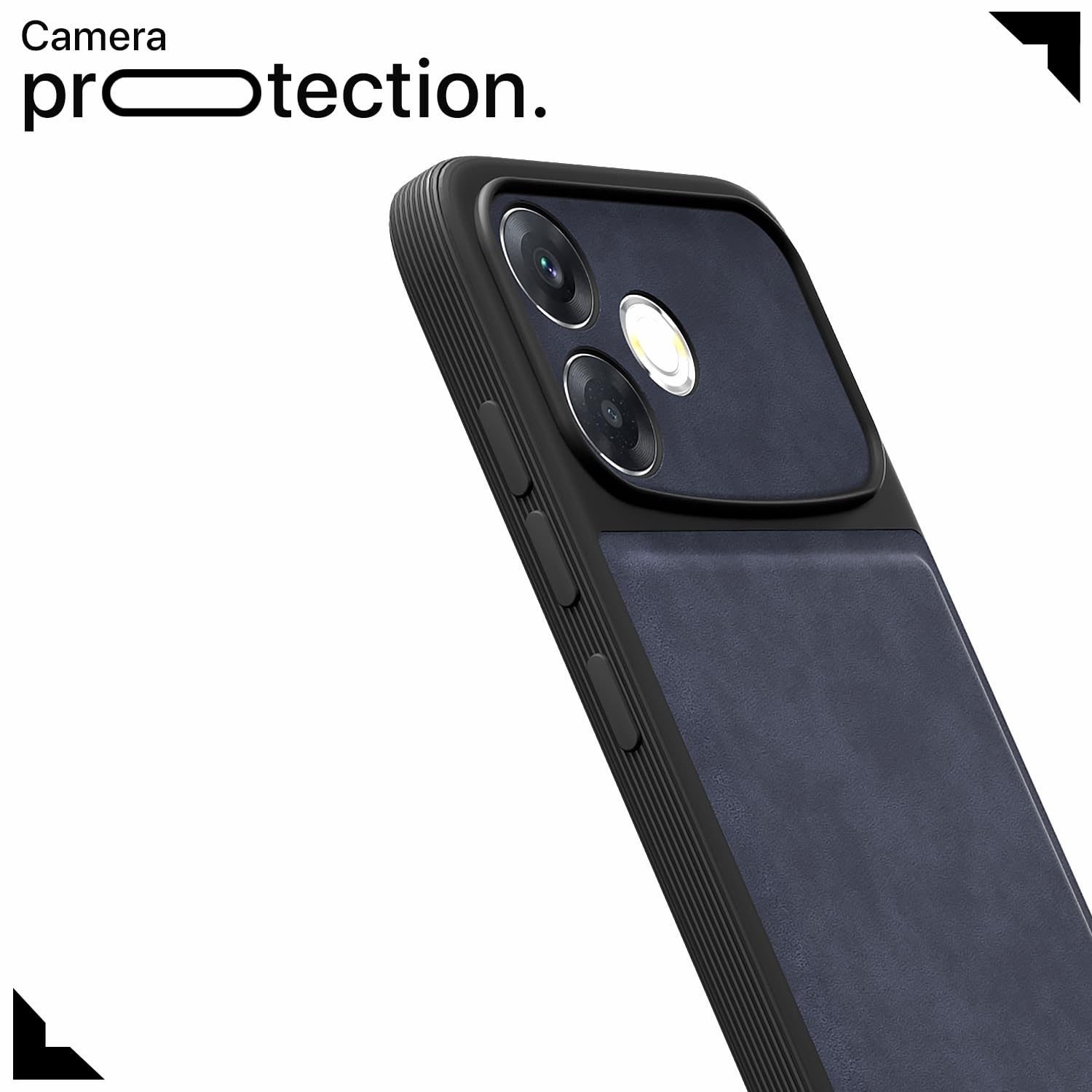 Oppo F33 Pro 5G Leather mobile back cover in blue by Pikkme – photo 5