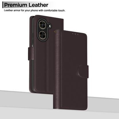 Pikkme Poco C71 / Redmi A5 Vintage Flip Cover (Coffee)