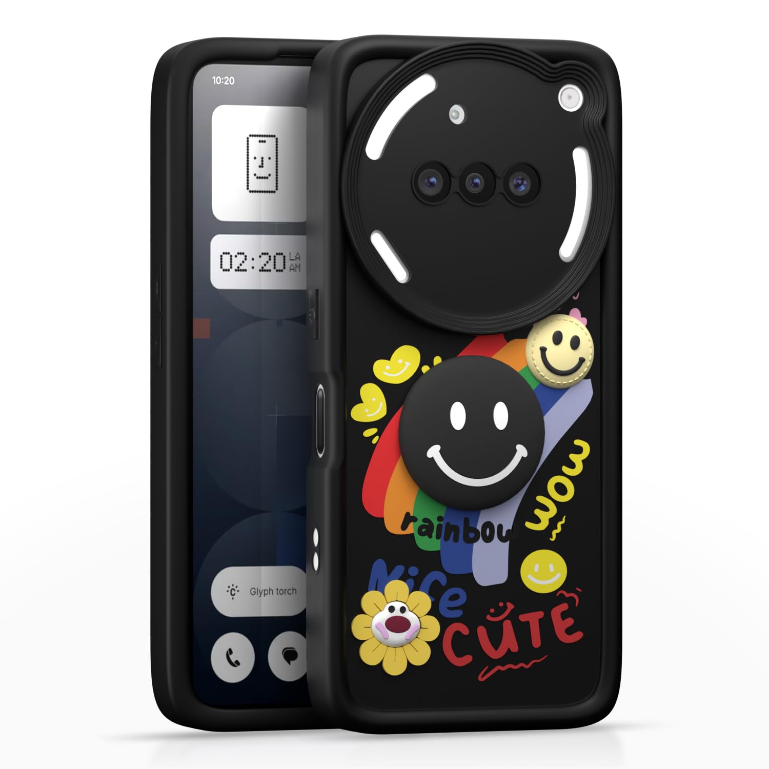 Nothing Phone 3a 5G Soft Silicone mobile back cover in black by Pikkme
