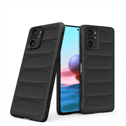 Black Liquid Silicone mobile back cover for Redmi Note 10 4G/Note 10S – Pikkme