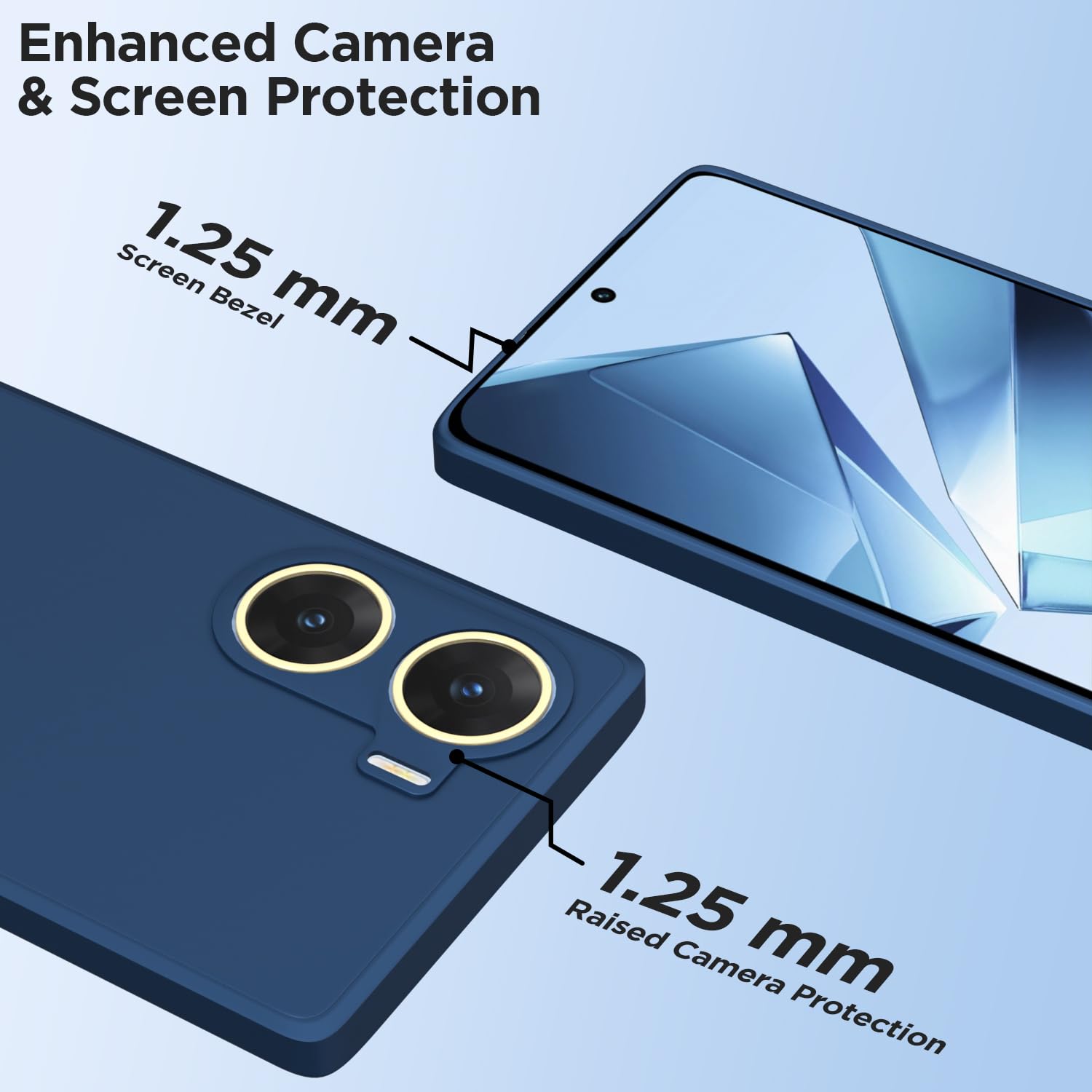 Vivo V29e 5G Matte mobile cover in blue by Pikkme – photo 6
