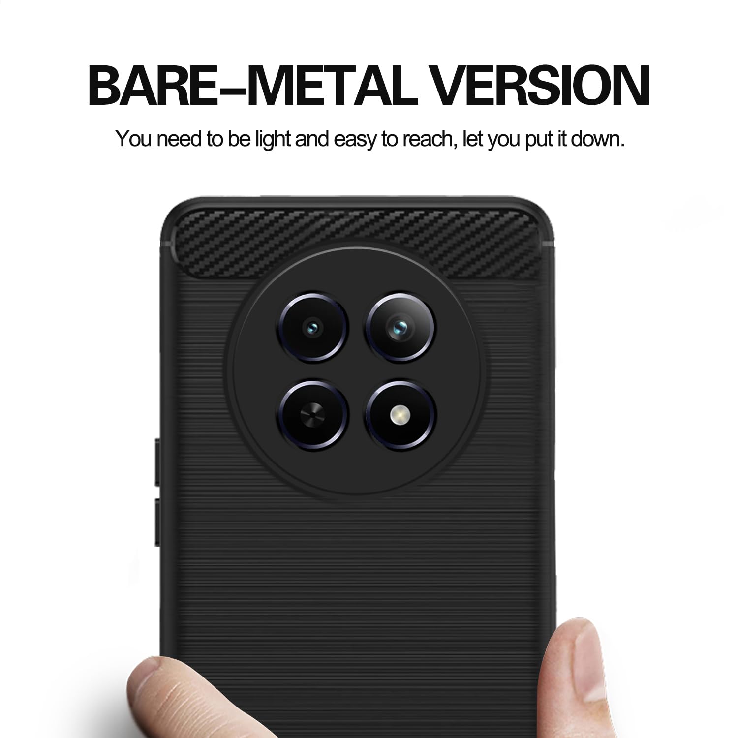 Black Hybrid phone cover for Realme Narzo 70x 5G/N65/13/12/12X 5G/C65 – Pikkme – photo 5