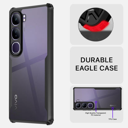 Vivo V40 Lite 5G Clear mobile cover in black by Pikkme – photo 5