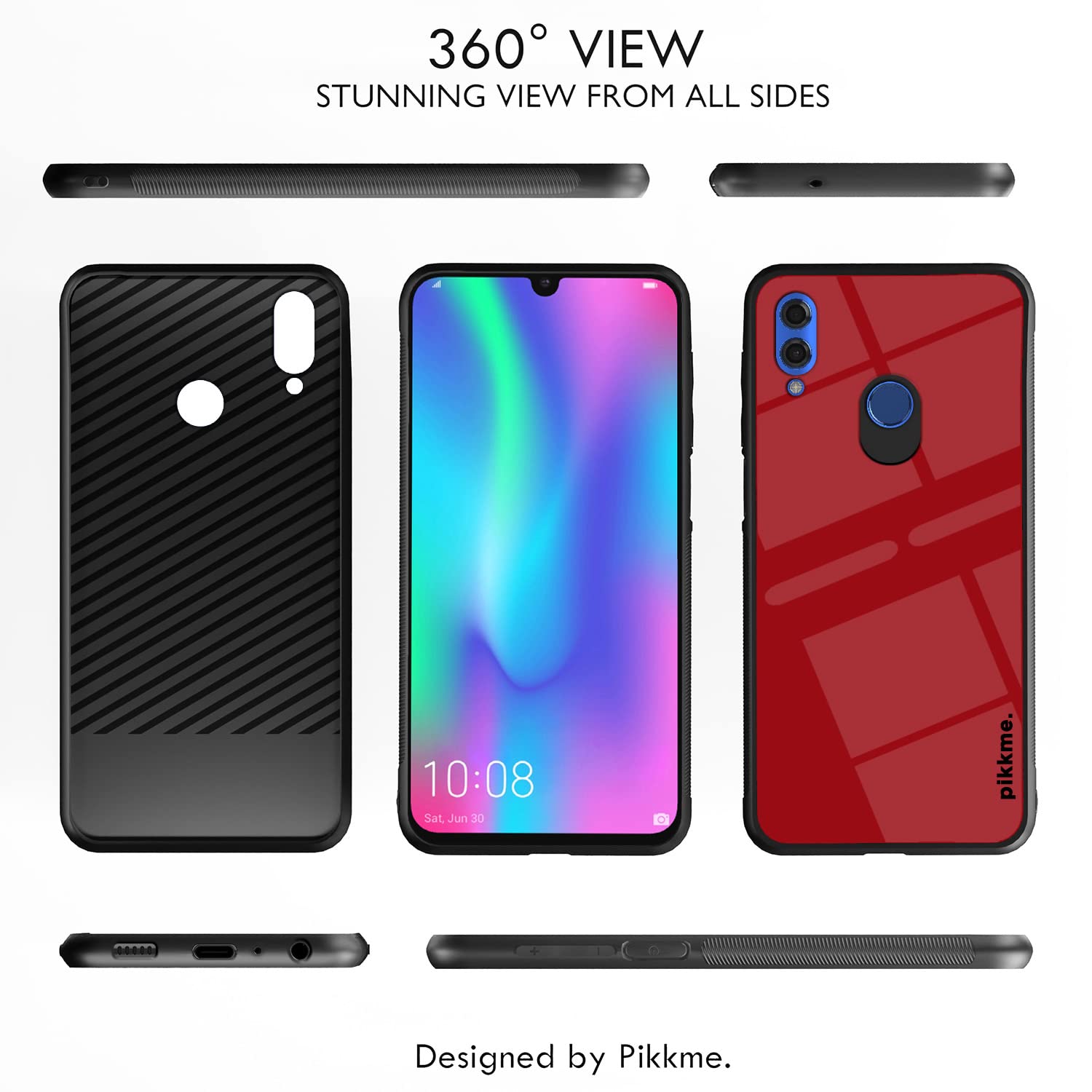 Honor 10 Lite Hybrid back cover by Pikkme – photo 2