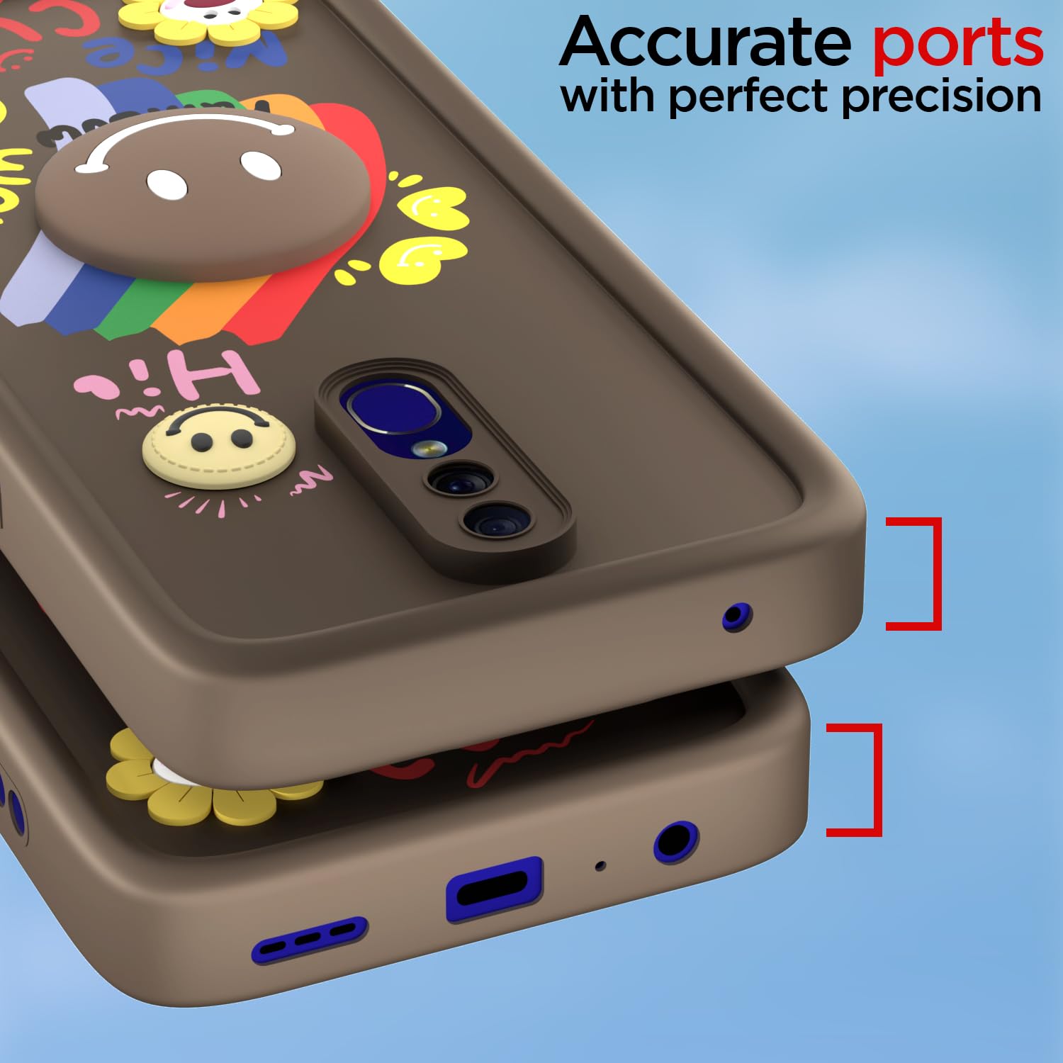 Oppo F11 mobile cover in brown by Pikkme – photo 4