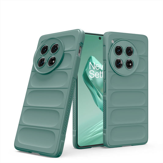 Pikkme OnePlus 12 5G ZigZag Back Cover (Green)