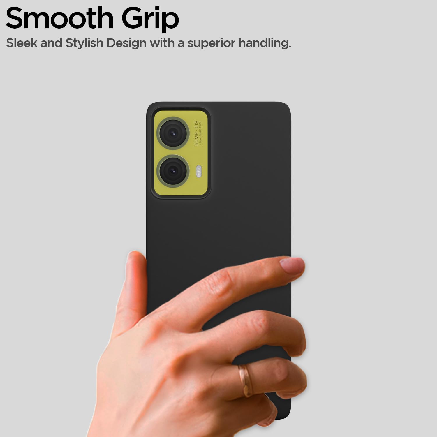 Moto G85 5G mobile back cover in black by Pikkme – photo 7