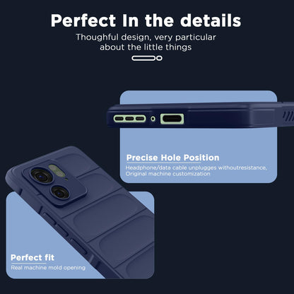 Moto Edge 40 Liquid Silicone back cover in blue by Pikkme – photo 2
