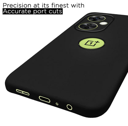 Pikkme OnePlus Nord CE 3 Lite 5G Back Cover Super Soft Silicone Bumper Case (Black)