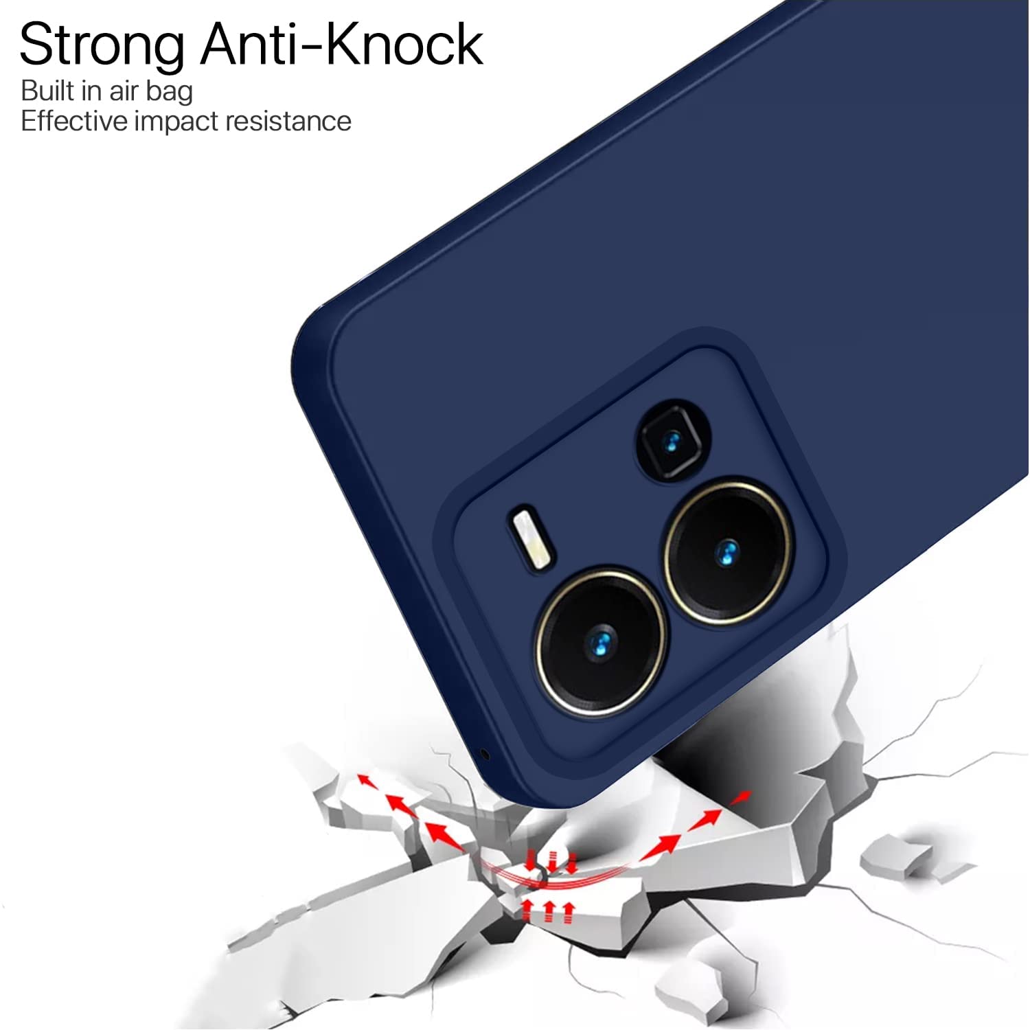 Pikkme blue Matte phone cover for Vivo Y35 – photo 4