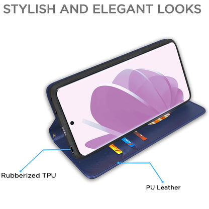 Pikkme blue mobile flip cover for Redmi Note 14 Pro/Note 14 Pro Plus 5G – photo 5