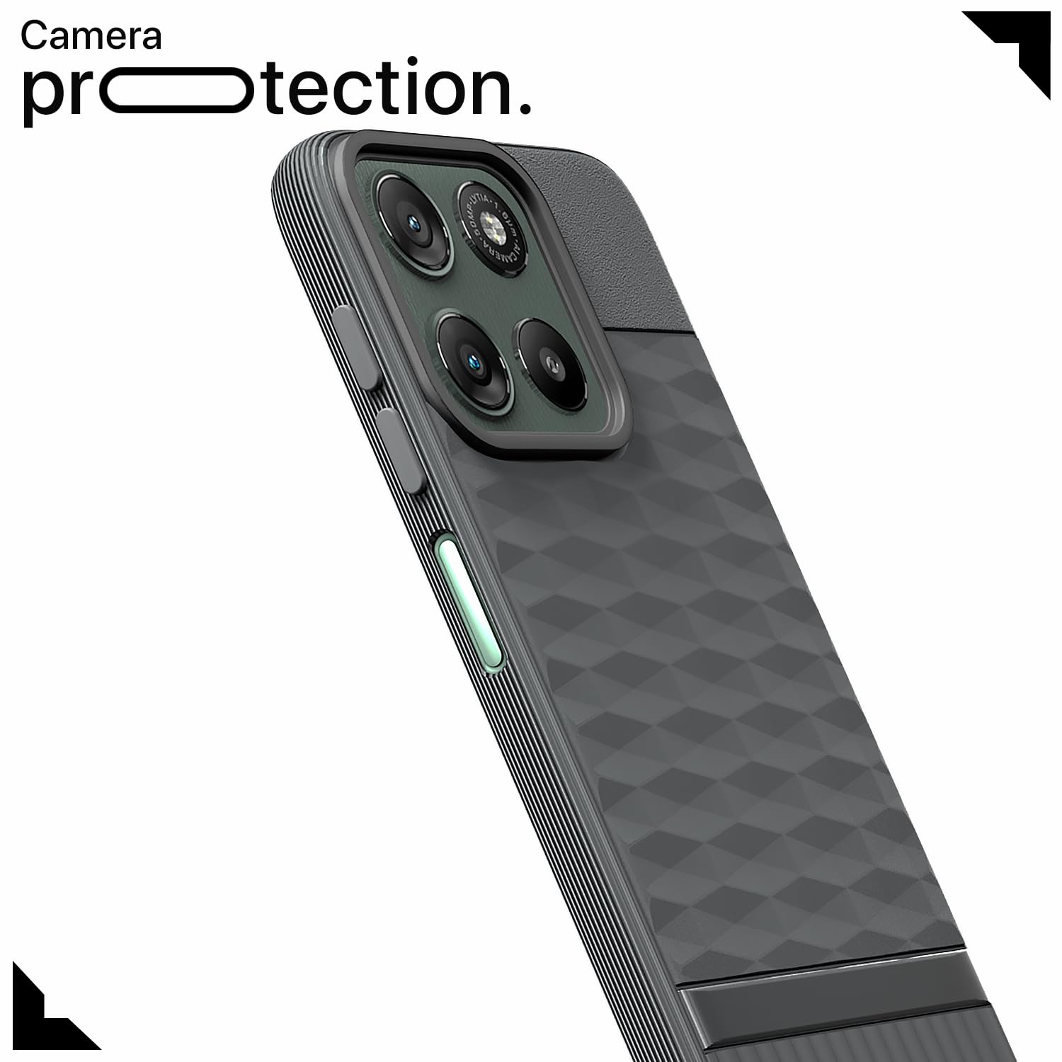 Pikkme Moto G67 Power/G57 Power 5G Silicone grey phone cover – photo 5
