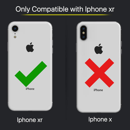 Pikkme iPhone XR Gold Electroplated Premium Leather Chrome Back Cover (Black)