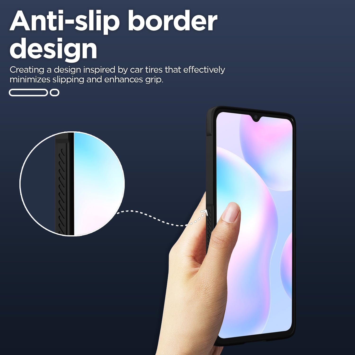 Redmi 9A/9i/9A Sport phone cover in black by Pikkme – photo 4