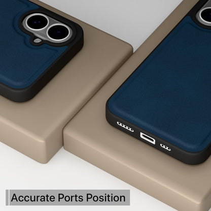 Pikkme blue Leather phone cover for iPhone 16 – photo 5