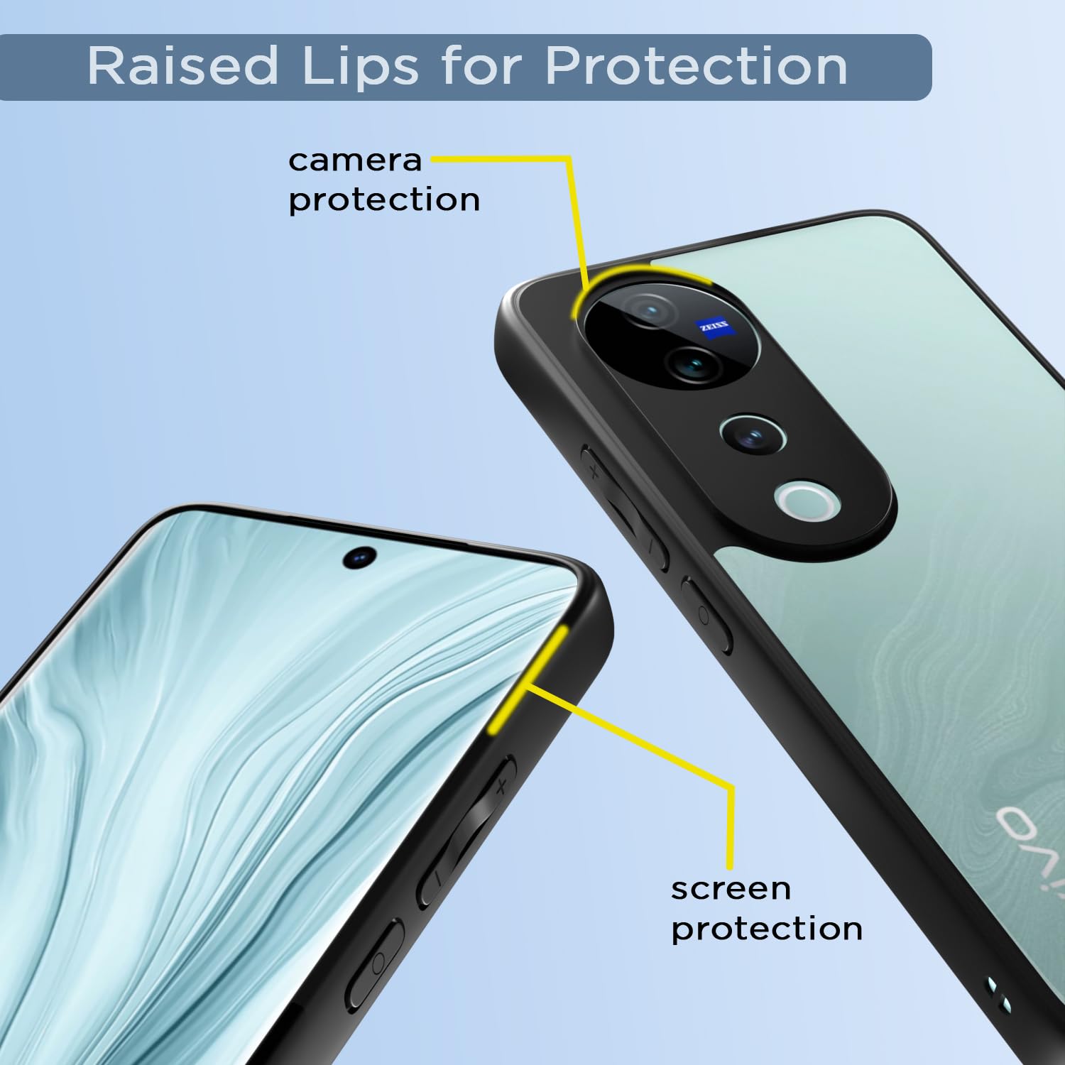 Pikkme Vivo V40/V40 Pro/T3 Ultra 5G Hybrid black back cover – photo 4