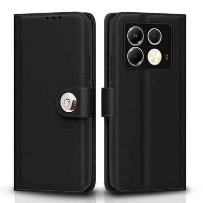 Pikkme Infinix Note 40 5G Button black flip cover
