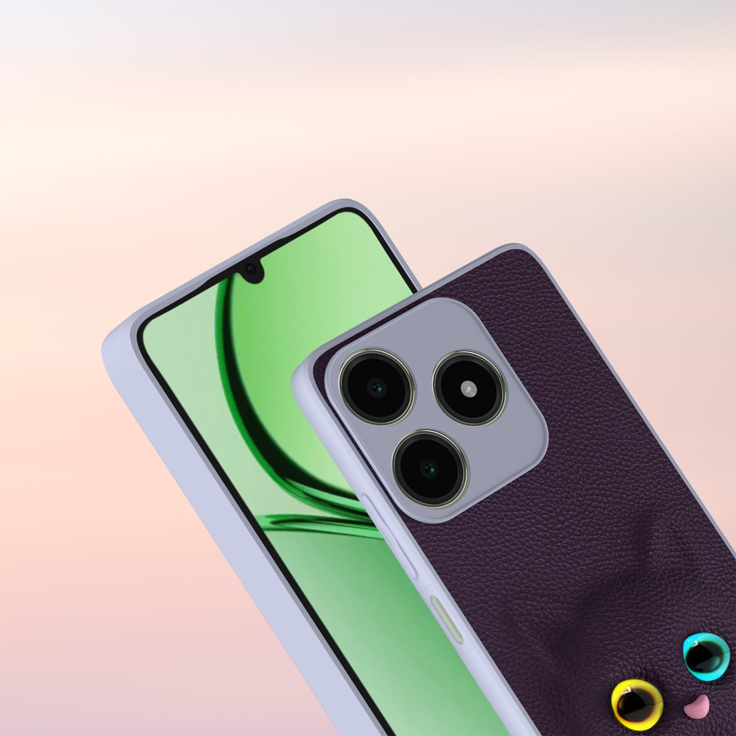 Realme C63 4G Cat phone cover in purple by Pikkme – photo 7
