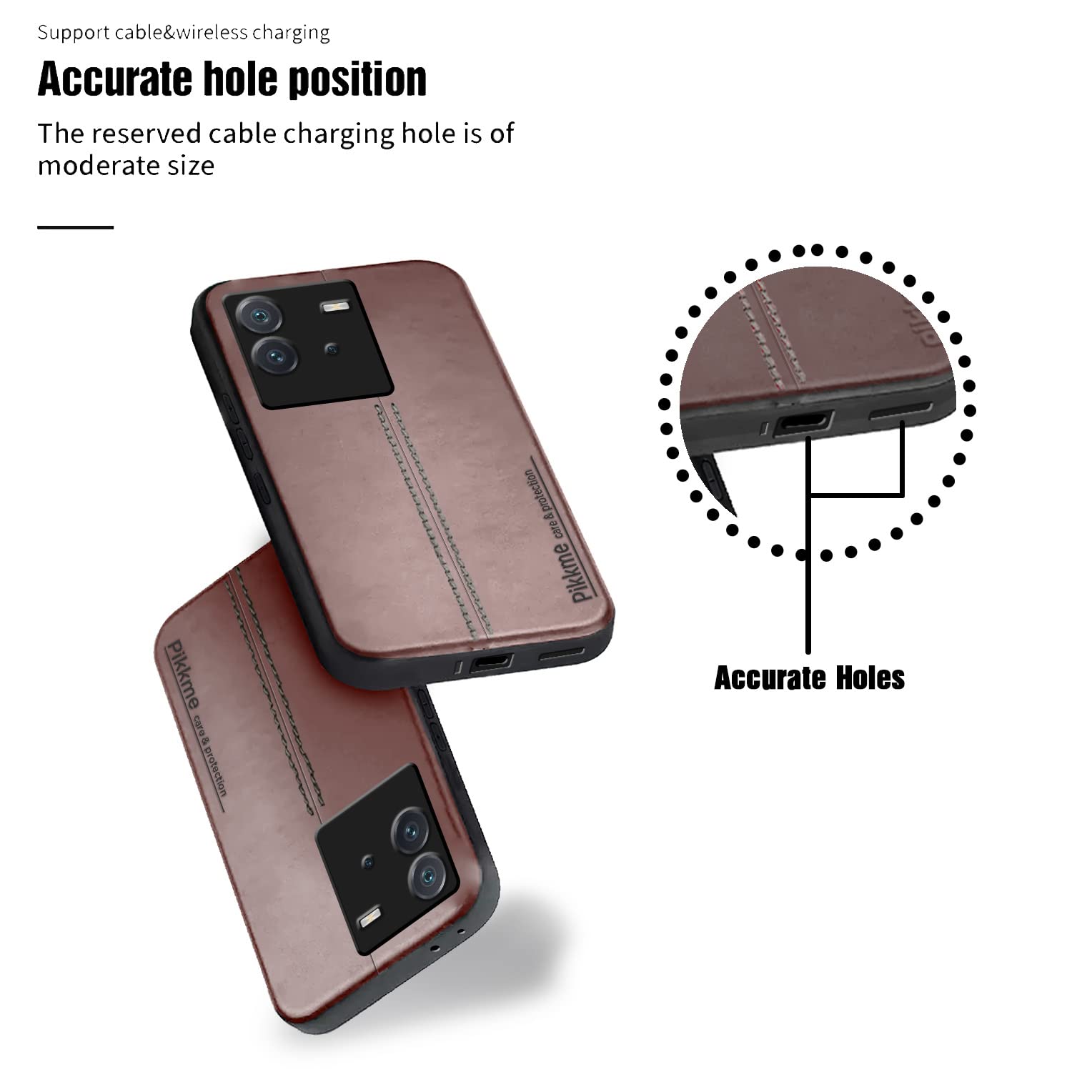 iQOO Neo 6 5G back cover in brown by Pikkme – photo 6