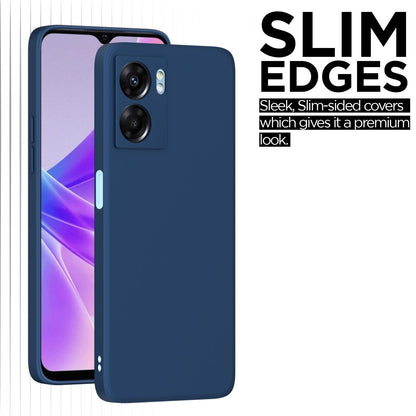 Pikkme  Oppo K10 5G  Soft Matte Silicone Shockproof Case (Blue)