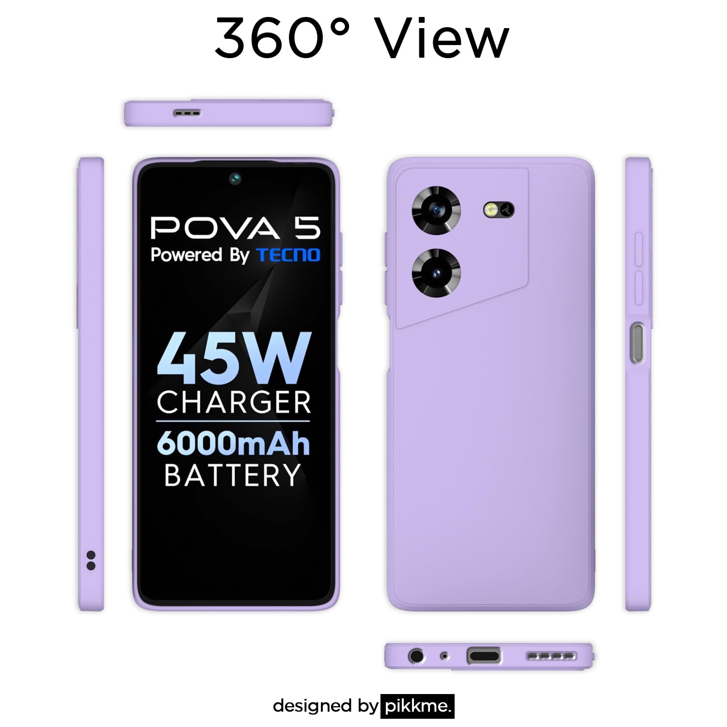 Purple mobile cover for Tecno Pova 5/Pova 5 Pro 5G – Pikkme – photo 2