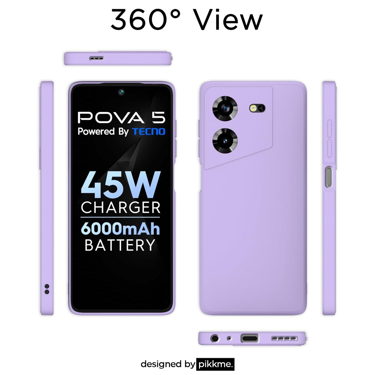 Purple mobile cover for Tecno Pova 5/Pova 5 Pro 5G – Pikkme – photo 2