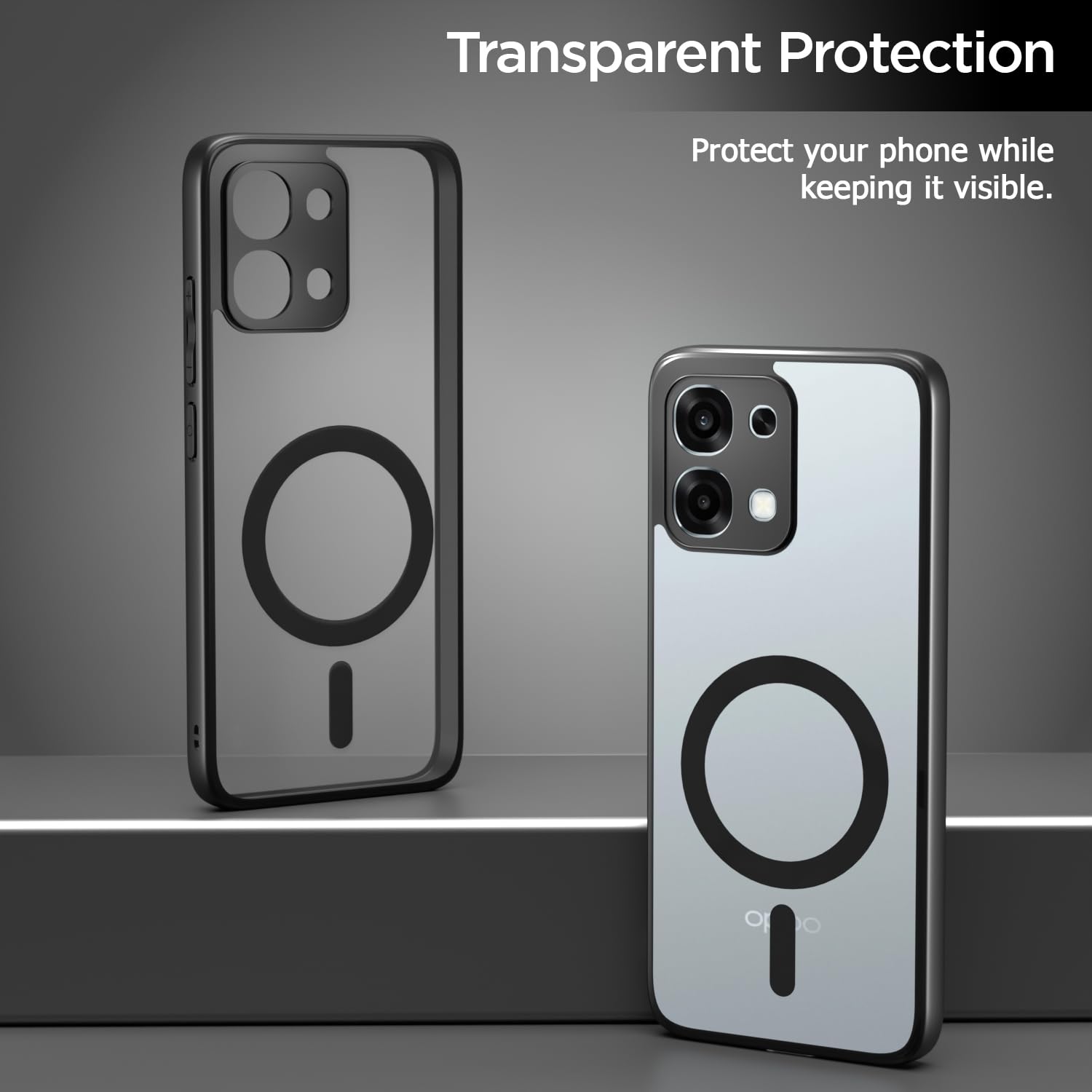 Pikkme black mag-safe back cover for Oppo F31/F33 5G – photo 3