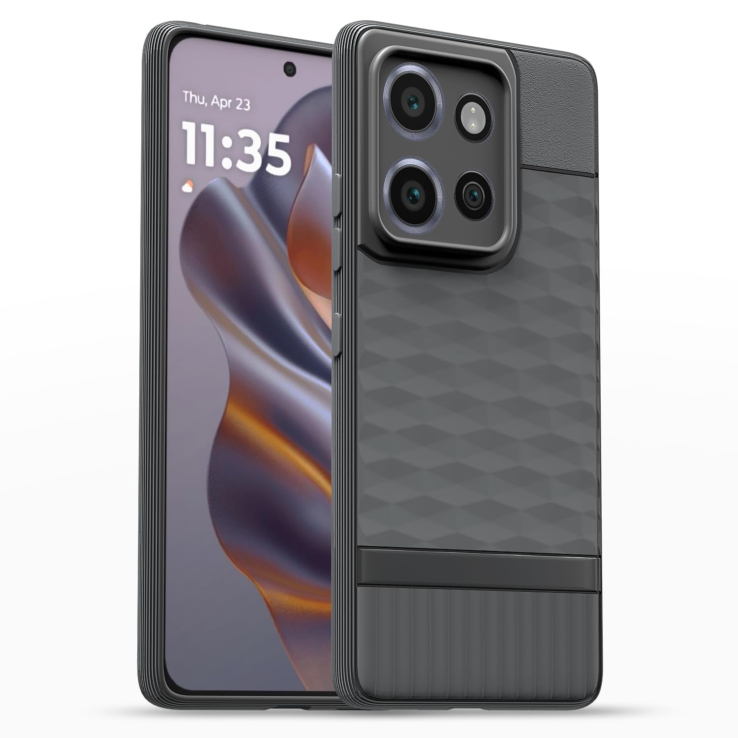 Pikkme grey Silicone phone cover for Moto G86 5G