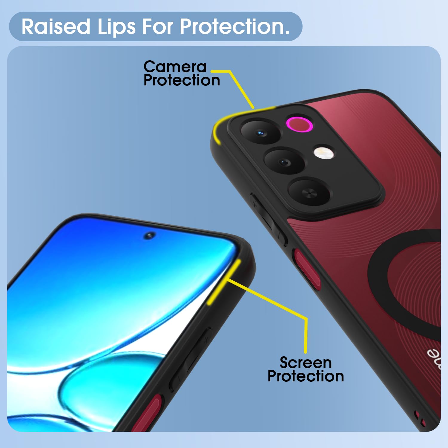 Realme Narzo 90X/C85/15X 5G phone cover in black mag-safe by Pikkme – photo 4