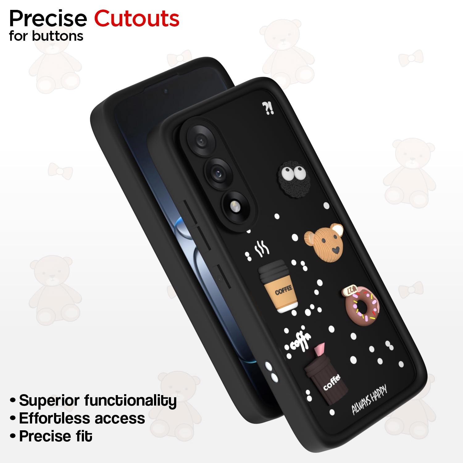 OnePlus Nord 5 5G/3D Silicone mobile cover in black by Pikkme – photo 6
