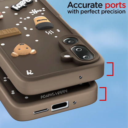 Brown mobile cover for Samsung M36 5G/3D – Pikkme – photo 4