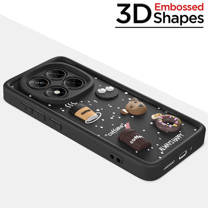 Black mobile back cover for Redmi Note 14 Pro 5G/3D – Pikkme – photo 3
