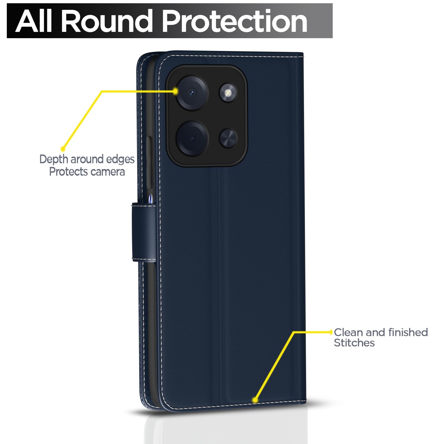 Pikkme Poco C85 5G blue flip case – photo 4
