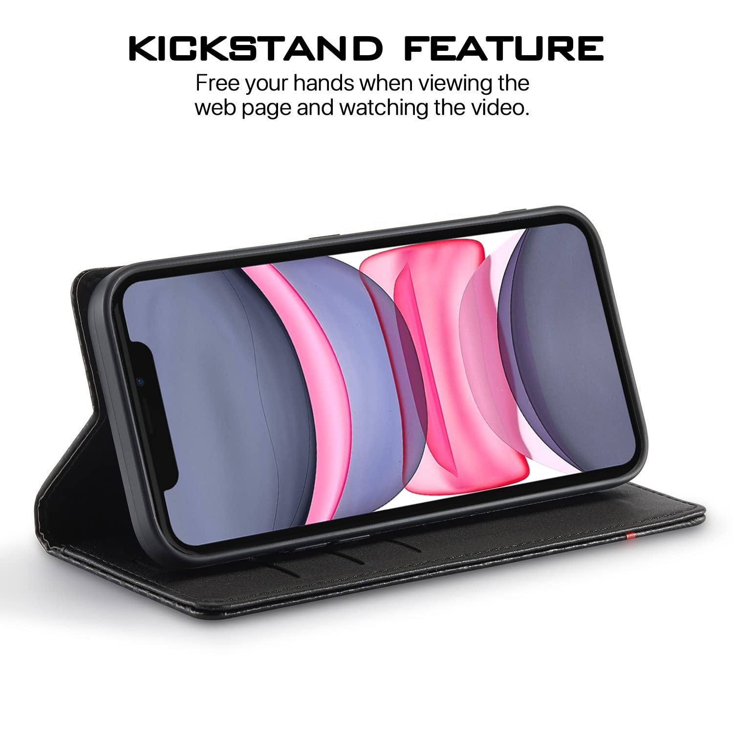 Pikkme Wallet Flip Cover (Black) Wallet black wallet flip cover – photo 5