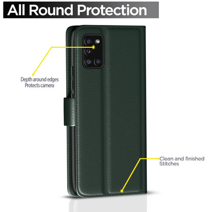 Green flip case for Samsung A31 – Pikkme – photo 4