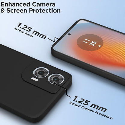 Pikkme black Matte mobile back cover for Moto Edge 50 Fusion/G96 5G – photo 2