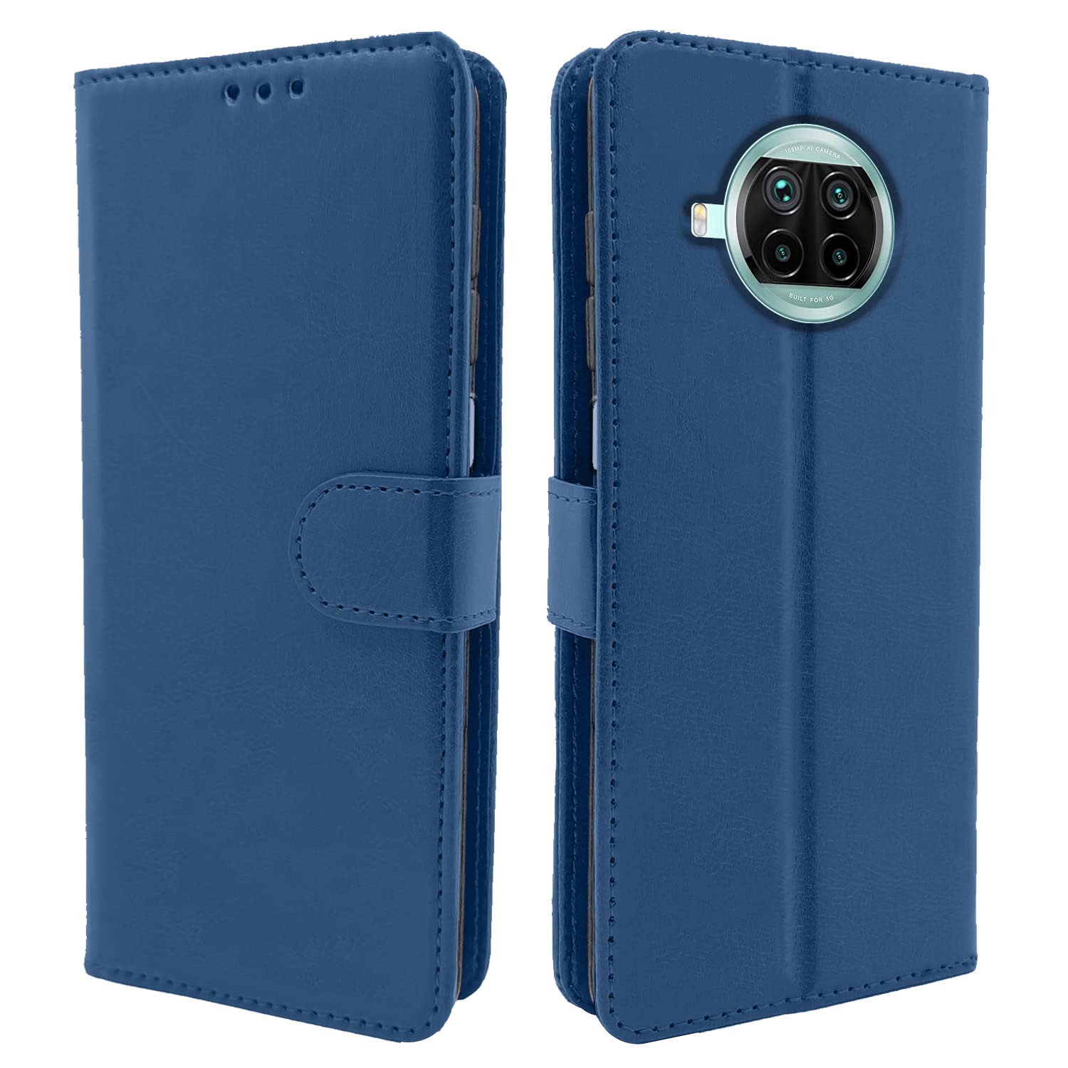  Mi 10i Flip Case Vintage Flip Cover - Blue