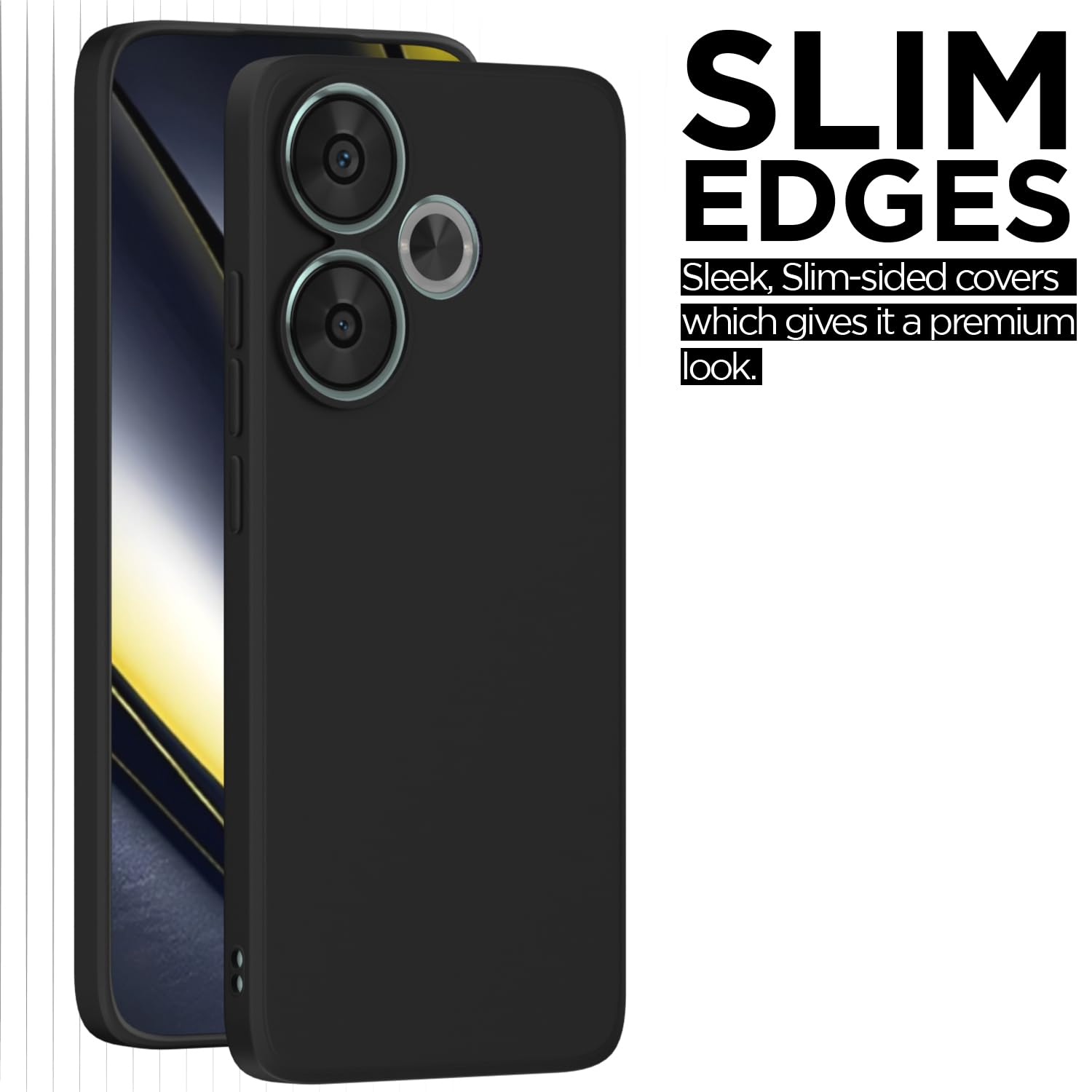 Pikkme black mobile back cover for Poco F6 5G – photo 7